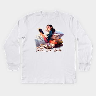 I Look Better Bent Over A Book Kids Long Sleeve T-Shirt